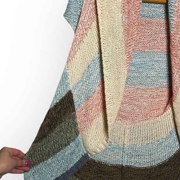 CAbi Line Up Open Front Circle Vest, Cardigan, Shrug, Sweater Size M Style 216 - Picture 6 of 13